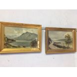Pair, Stewart Rutherford (1900 - 1947), oils, signed, 'Tarbert Loch Lomond' and 'West Loch Tarbert',