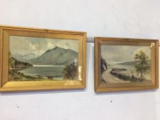 Pair, Stewart Rutherford (1900 - 1947), oils, signed, 'Tarbert Loch Lomond' and 'West Loch Tarbert',