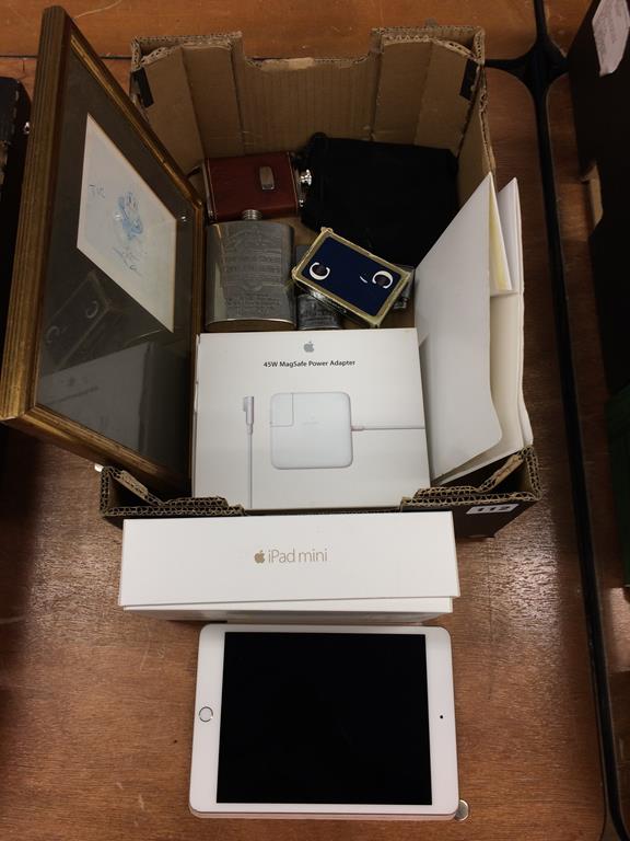 An iPad mini, Concorde memorabilia etc.