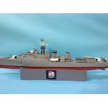 A remote controlled Naval Destroyer