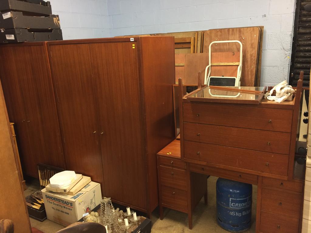 A teak bedroom suite