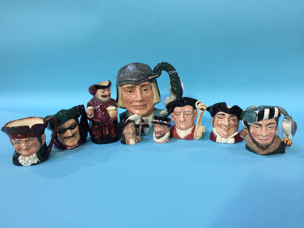 Collection of Royal Doulton Character jugs