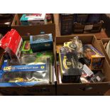 Two boxes of assorted toys