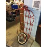 A bespoke metal bike cart