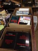 Three boxes of books, Military history