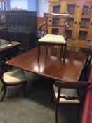 A set of five 19th century mahogany chairs