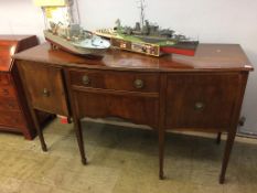 A mahogany sideboard