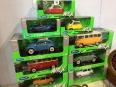 Nine Welly Nex boxed vehicles