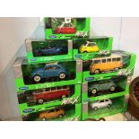 Nine Welly Nex boxed vehicles