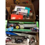 Two boxes of assorted toys