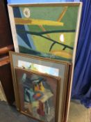 Collection of abstract oils