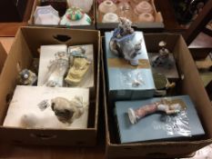 A large quantity of Lladro and Nao figures