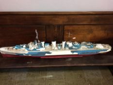 A remote controlled Royal Naval Ship