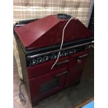 A Classic Deluxe 90, gas and electric Rangemaster oven and cooker hood (as new)