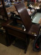 A Treddle Singer sewing machine
