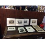 Nine various prints and engravings