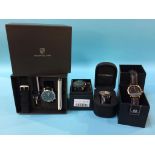 A collection of Gents wristwatches, to include Armani etc.
