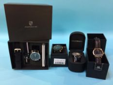 A collection of Gents wristwatches, to include Armani etc.