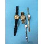 A collection of wristwatches, to include Omega and Seiko etc. (4)
