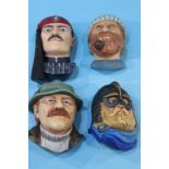 Four Bosson's figure heads (boxed)