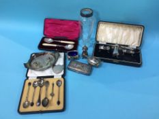 Assorted cutlery and silver plate etc.