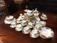 A large quantity of Royal Albert Old Country Roses china