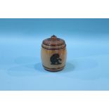 A Doulton Lambeth stoneware tobacco jar, 11cm height