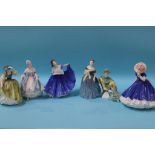 Six Royal Doulton ladies