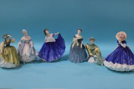 Six Royal Doulton ladies