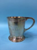 A silver tankard, J. B. Chatterley and Sons, Birmingham, 1935, 14oz