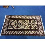 A small Persian design rug