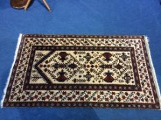 A small Persian design rug