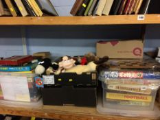 A quantity of vintage toys and games