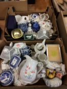 Two boxes of Ringtons china