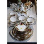 A Royal Albert Old Country Roses tea set