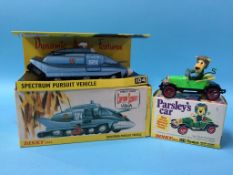 A Dinky 'Parsleys Car' and Spectrum Pursuit vehicle, no.104