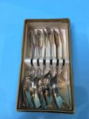 A set of six silver spoons, Thomas Watson, Newcastle, 1829, 2oz
