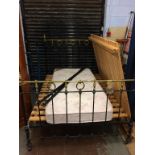 Victorian brass bed ends