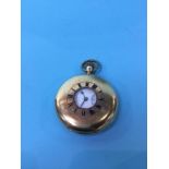 A 9ct gold half Hunter pocket watch, movement signed 'Parkinson and Frodsham, London'