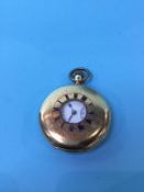 A 9ct gold half Hunter pocket watch, movement signed 'Parkinson and Frodsham, London'