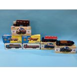 Five boxed Corgi Lorries