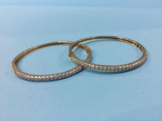 Two 9ct gold bracelets, total weight 22.3g