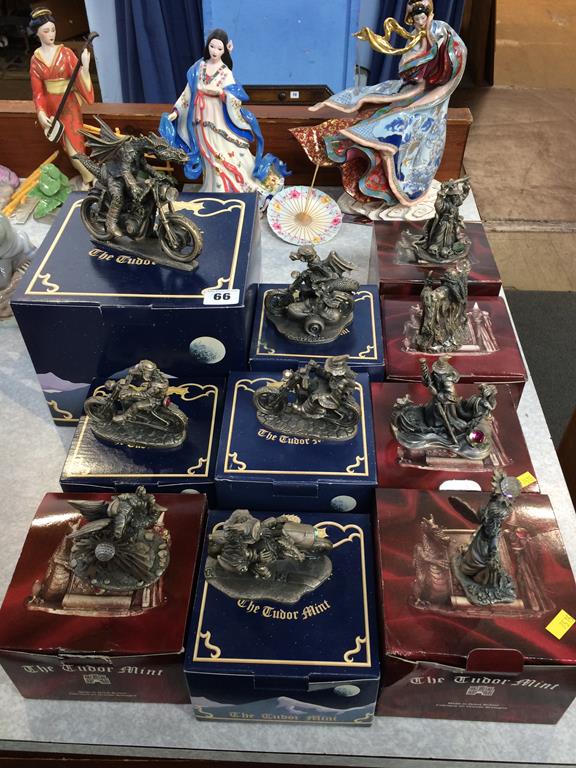 Ten boxed Myth and Magic figures