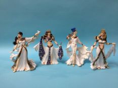 Four Danbury Mint Egyptian figures