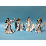 Four Danbury Mint Egyptian figures