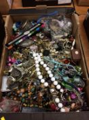 A large quantity of costume jewellery