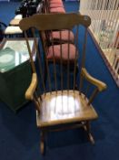 A rocking chair