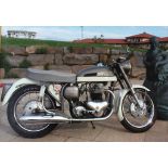 A Norton Dominator 600cc Motorbike, declared manufactured 1961, mileage 17,529, matching engine