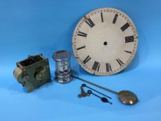 A fusee clock movement and a ticket clock