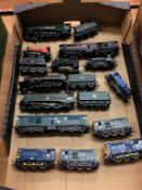 A quantity of Hornby model railway engines